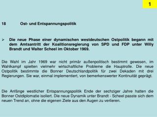 18		Ost- und Entspannungspolitik