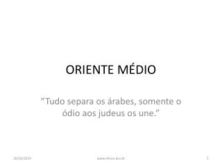 ORIENTE MÉDIO