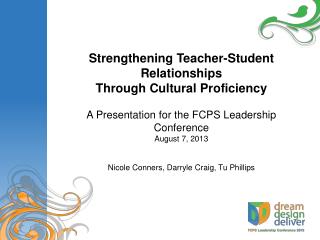 Strengthening Teacher-Student Relationships Through Cultural Proficiency