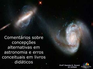 Comentários sobre concepções alternativas em astronomia e erros conceituais em livros didáticos