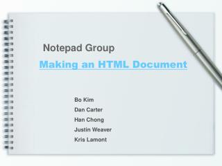 Making an HTML Document