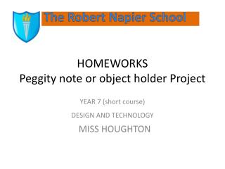 HOMEWORKS Peggity note or object holder Project