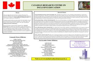 CANADIAN RESEARCH CENTRE ON INCLUSIVE EDUCATION