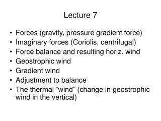 Lecture 7