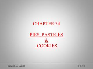 CHAPTER 34 PIES, PASTRIES &amp; COOKIES