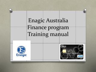 Enagic Australia Finance program Training manual