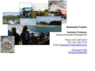 Anamarija Frankic Assistant Professor Coastal Ecosystem Management