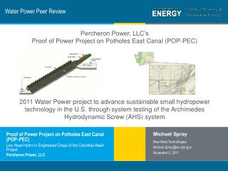 Water Power Peer Review