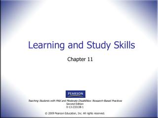 Learning and Study Skills