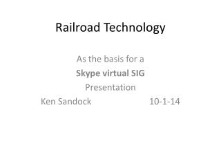Railroad Technology