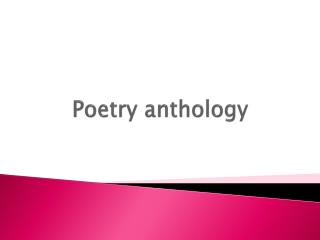 Poetry anthology