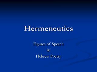 Hermeneutics