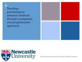 Teaching psychological research methods through a pragmatic and programmatic approach.