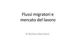 Flussi migratori e mercato del lavoro
