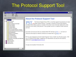 The Protocol Support Tool