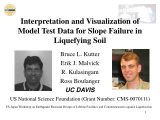 Interpretation and Visualization of Model Test Data for Slope Failure in Liquefying Soil