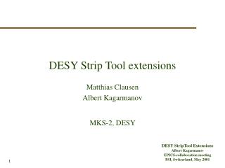 DESY Strip Tool extensions