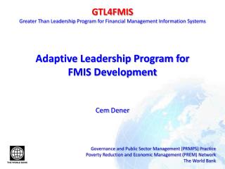 GTL4FMIS Greater Than Leadership Program for Financial Management Information Systems