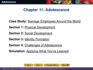 Chapter 11: Adolescence Case Study: Teenage Employees Around the World