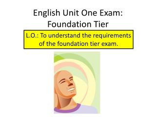 English Unit One Exam: Foundation Tier