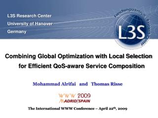 Combining Global Optimization with Local Selection for Efficient QoS-aware Service Composition