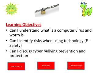 Learning Objectives Can I understand what is a computer virus and worm is