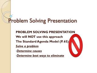Problem Solving Presentation