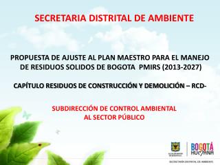 SECRETARIA DISTRITAL DE AMBIENTE