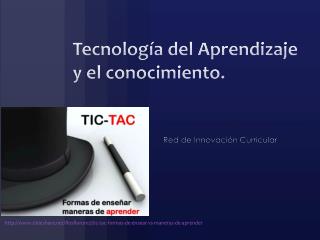 Tecnología del Aprendizaje y el conocimiento.