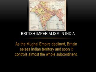 British Imperialism in India