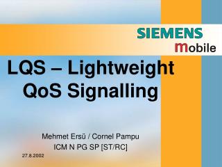 LQS – Lightweight QoS Signalling