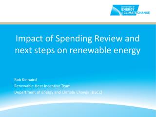Impact of Spending Review and next steps on renewable energy