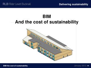 BIM And the cost of sustainability