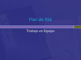 Plan de RSE