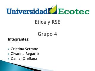 Etica y RSE Grupo 4
