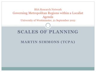 SCALES OF PLANNING MARTIN SIMMONS (TCPA)