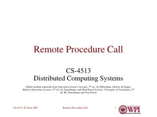 Remote Procedure Call