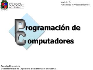 rogramación de