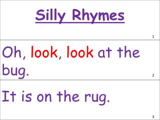 Silly Rhymes