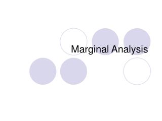 Marginal Analysis