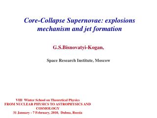 Core-Collapse Supernovae: explosions mechanism and jet formation