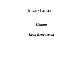 Inicio Linux
