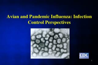 Avian and Pandemic Influenza: Infection Control Perspectives
