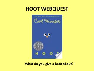 HOOT WEBQUEST