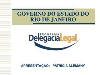 GOVERNO DO ESTADO DO RIO DE JANEIRO