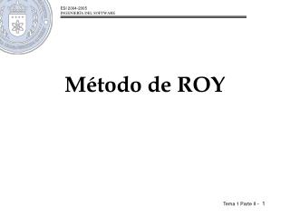 Método de ROY