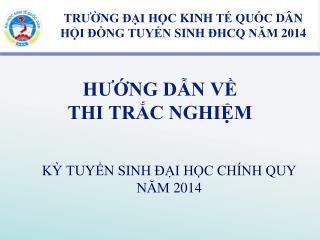 HƯỚNG DẪN VỀ THI TRẮC NGHIỆM