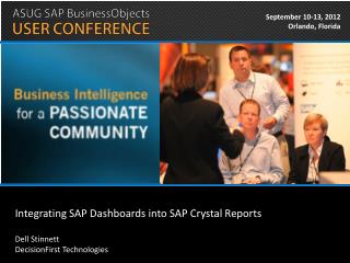 Integrating SAP Dashboards into SAP Crystal Reports