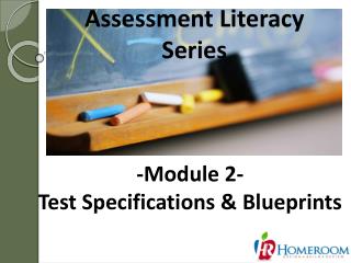 Assessment Literacy Series