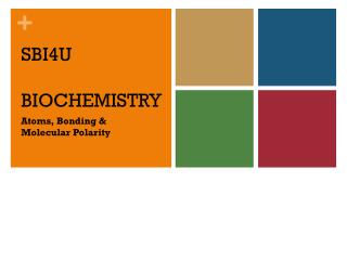 SBI4U BIOCHEMISTRY